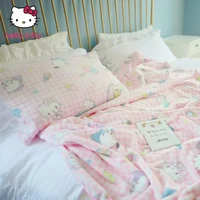 hello kitty fashion sanrio plush blanket bed family sofa comforter blanket kawaii room decor gift unisex