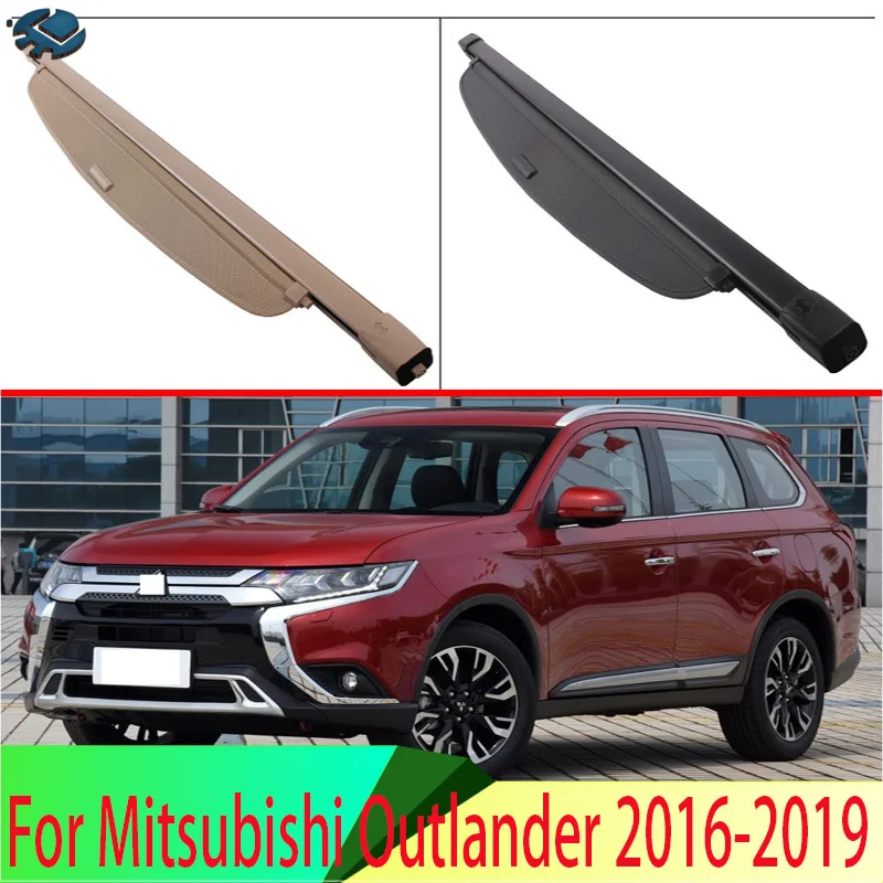 For Mitsubishi Outlander 2016-2019 Aluminum+Canvas Rear Cargo Cover privacy Trunk Screen Security Shield shade Accessories