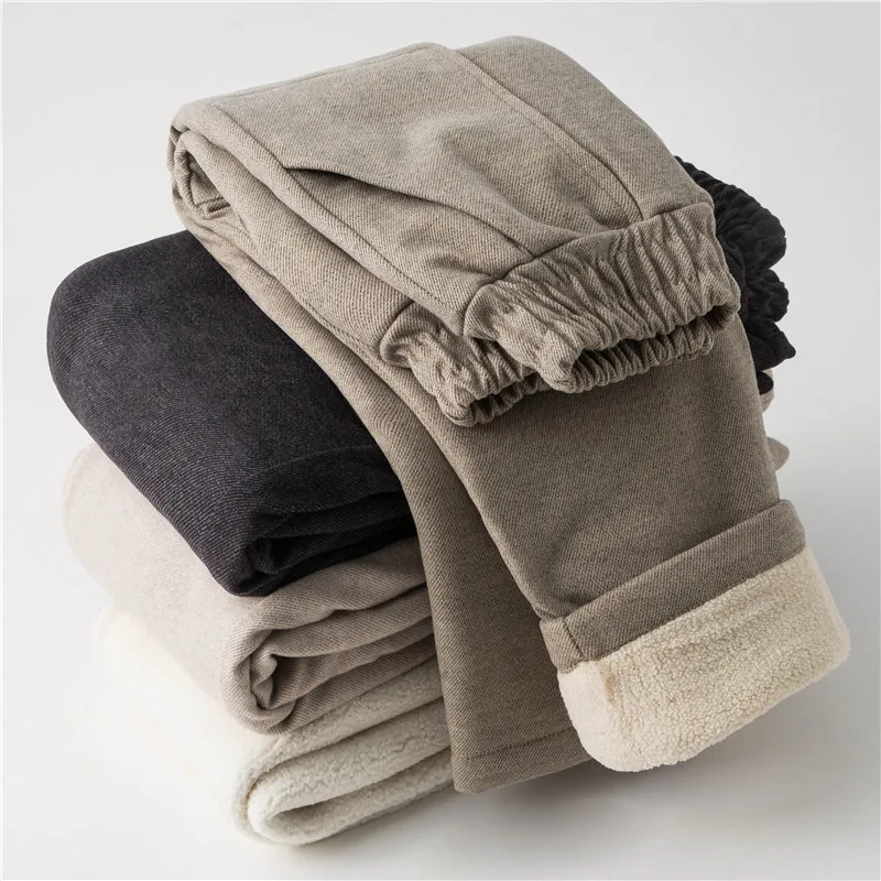 kids pants boys casual winter thick trousers for girls autumn pant fleece lined warm long 3 5 7 9 years |