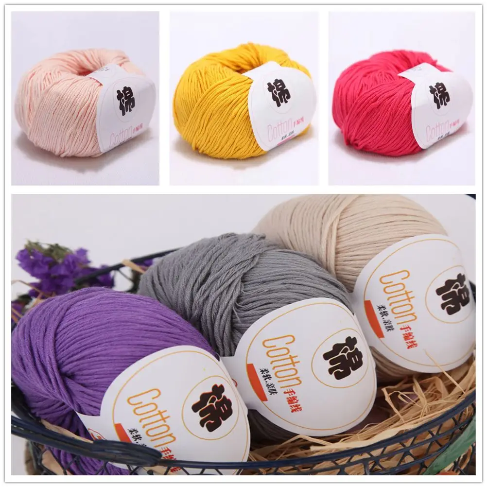 

Sweater Protein Hand-knitted Dots Cotton Yarn Soft Milk Cotton Wool
