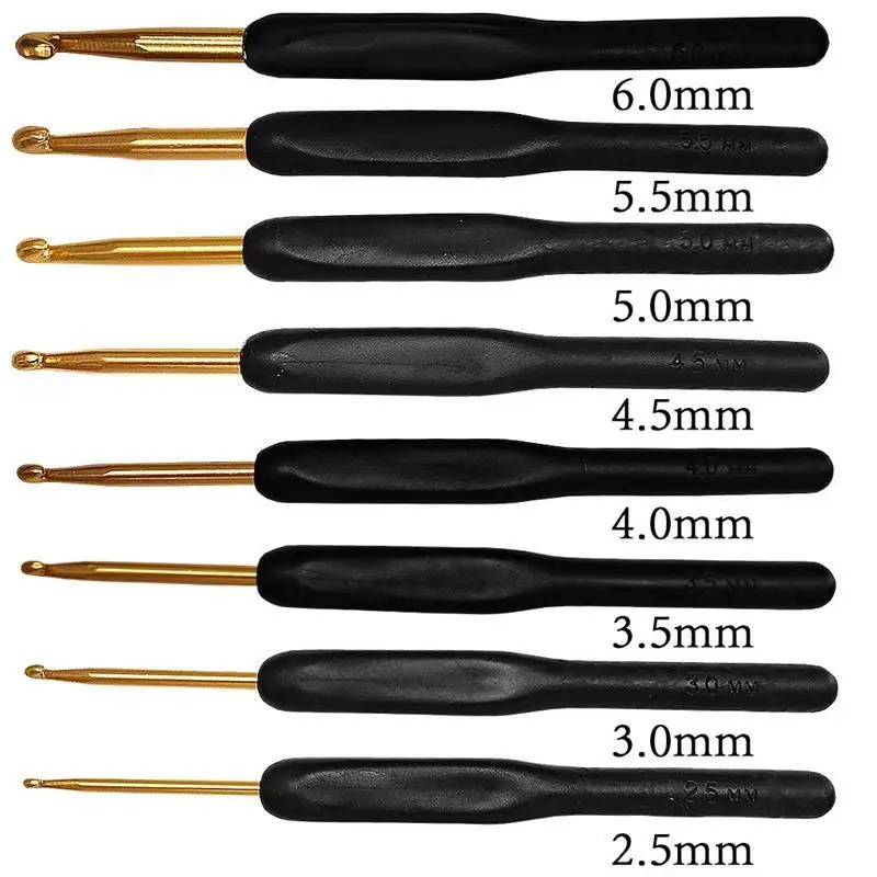 8 шт. набор крючков для вязания 2 5 6 мм|Швейные иглы| |