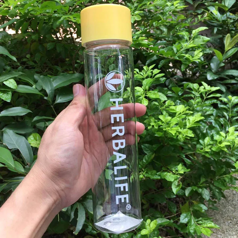 800 мл зеленый розовый Herbalife питательная посуда для напитков шейкер для протеина для кемпинга, пешего туризма, спорта, портативная велосипедная бутылка для воды - Цвет: 430ml yellow