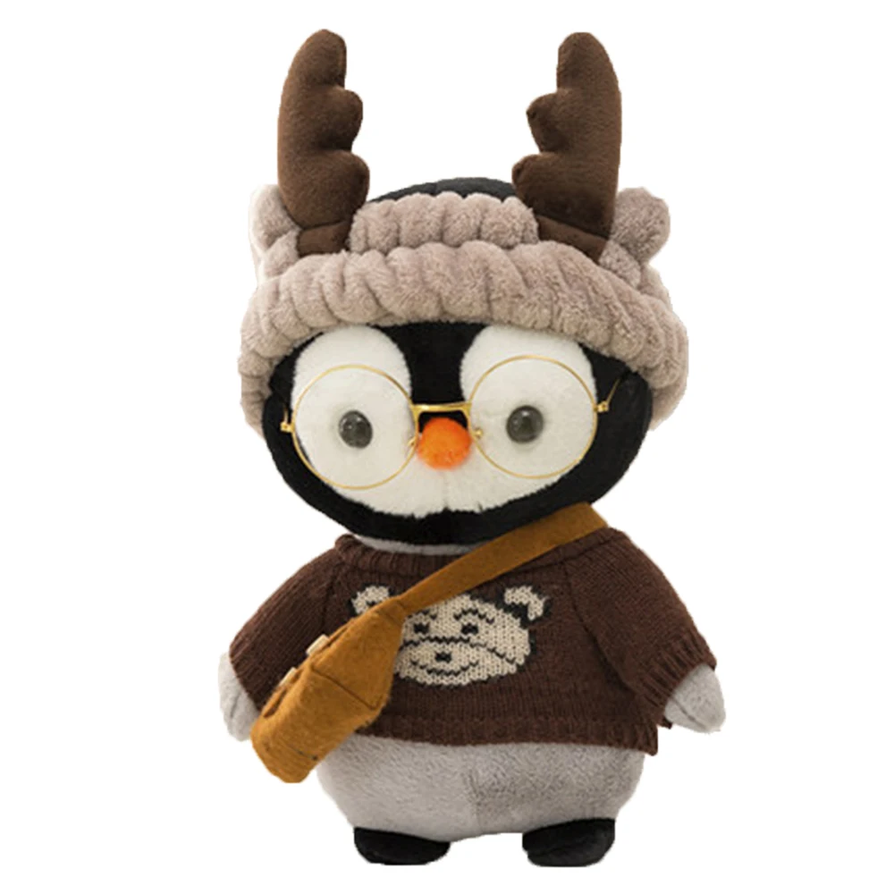 

Маленькая кукла Пингвин, милая плюшевая кукла, кукла с сердцем для девочки, маленький подарок на день рождения, 30 см, украшение для дивана в г...