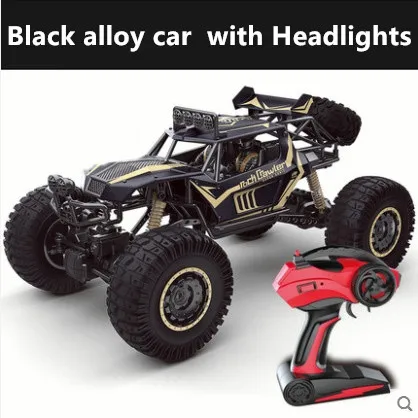 Черный Радиоуправляемый автомобиль 4WD 1:8 50 см негабаритный полуметровый сплав тела скалолазание RC автомобиль горный йети высокая скорость внедорожник 2,4G RC автомобиль игрушка - Цвет: Черный