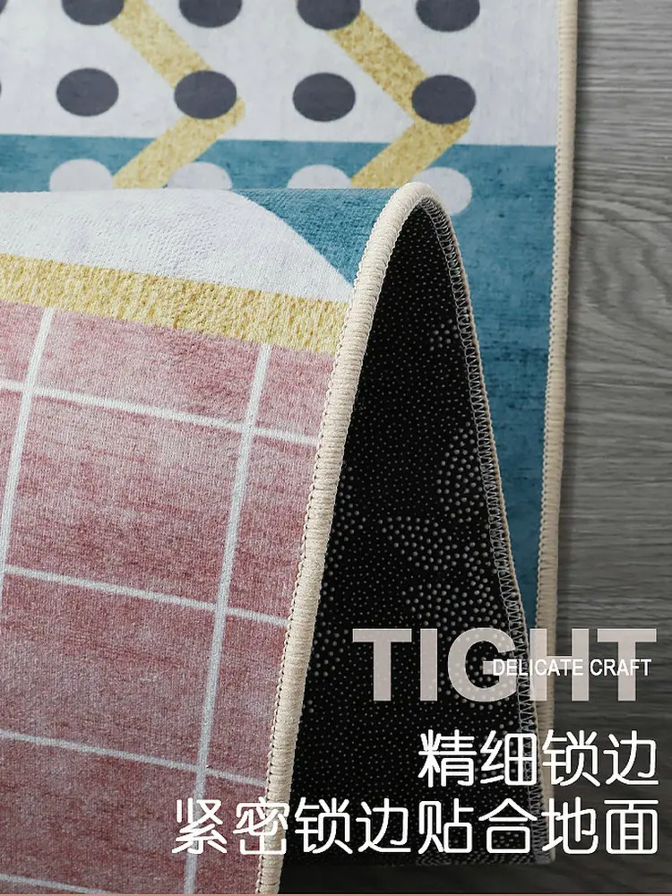 구매 침실 침대 옆 카펫 북유럽 방 간단한 Ins 두꺼운 귀여운 소녀 자고 앉아 홈 그라운드 매트