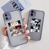 phone cases for iphone 12 mini 13 11pro max x xr xs max 6s 7 8 plus se 2020 anime my hero academia hard shockproof back cover