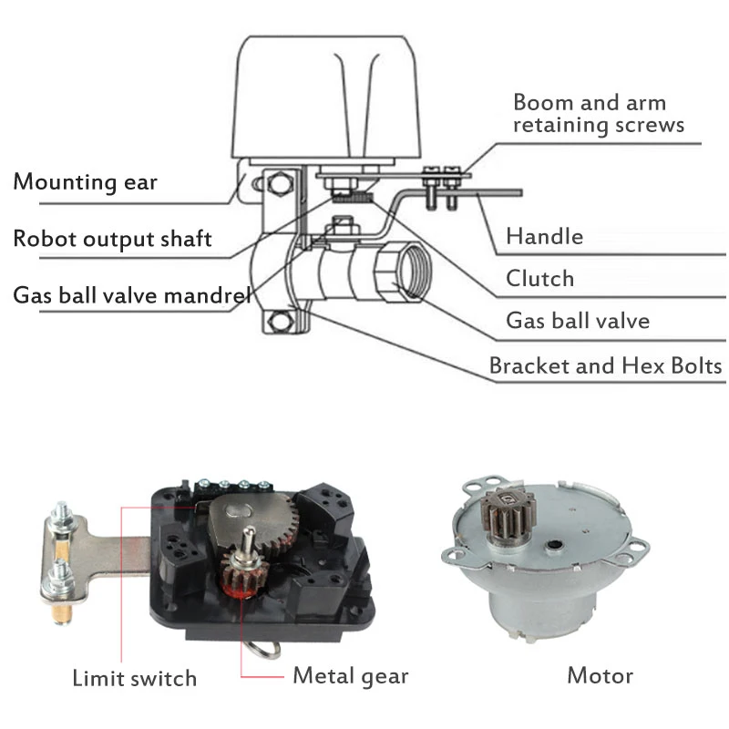 

Smart Home Tuya WIFI Smart BLE Valve Smart Water/Gas Valve Automation Control Work With Alexa Google Assistant WIFI Smart Life