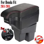 Подлокотник для Honda Fit, для Honda Fit 2014 2015 2016 2017 2018, модифицированные детали интерьера автомобиля, 6USB-портов