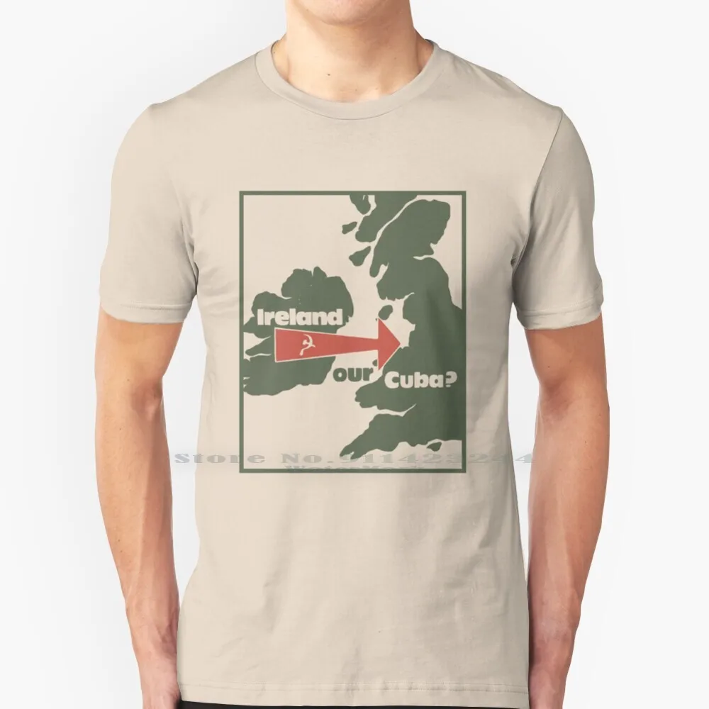 Ирландия-наша Куба? 100% хлопковая Футболка с принтом Ирландия история Британский