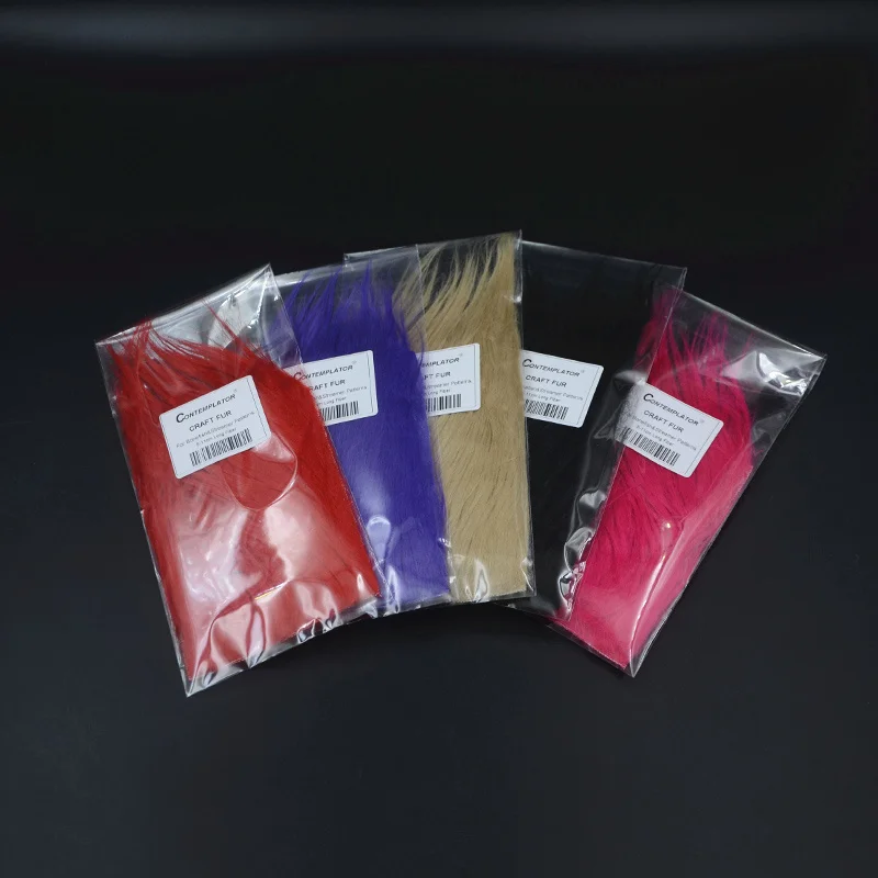 5bags Fly Tying Longest Hairy Craft Fur Fly Body&Tail Materials 3.5-5