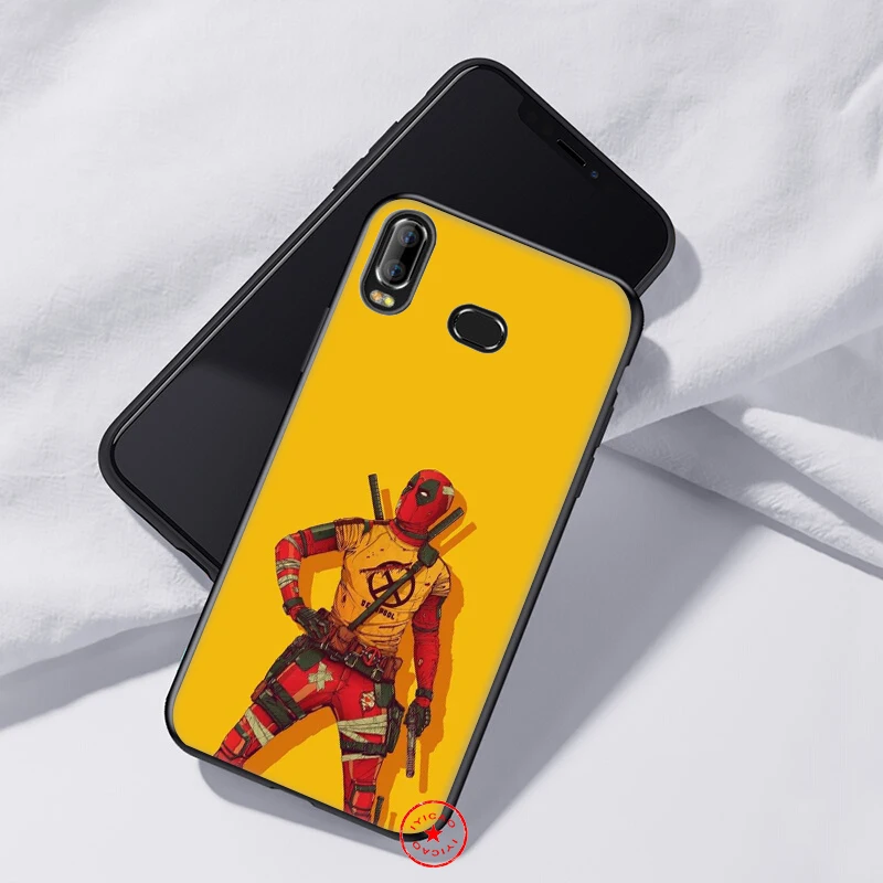 IYICAO Deadpool Marvel Soft Case for Samsung Galaxy A9 A7 A8 A6 Plus 2018 A3 A5 2017 2016 &amp J6 Cover |