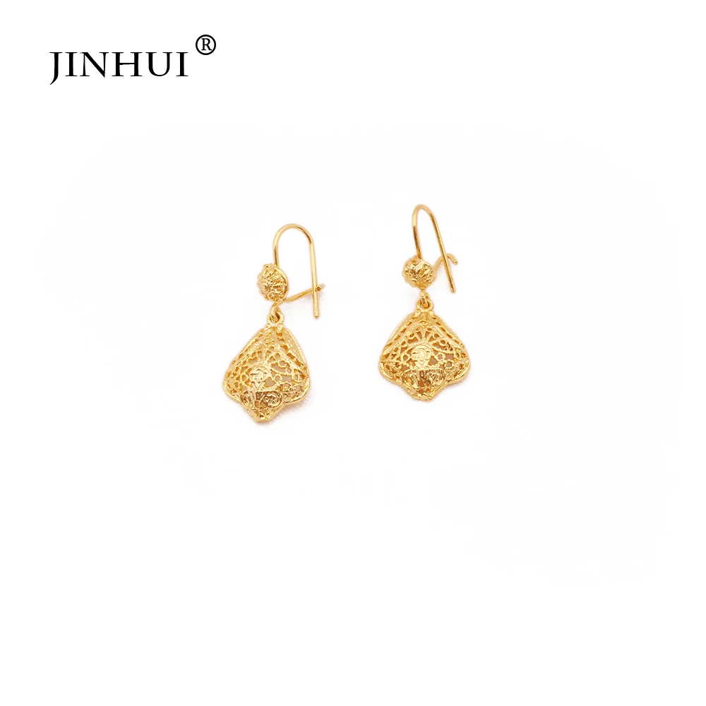 Комплект из колье и серёг золотые ювелирные украшения | Украшения аксессуары