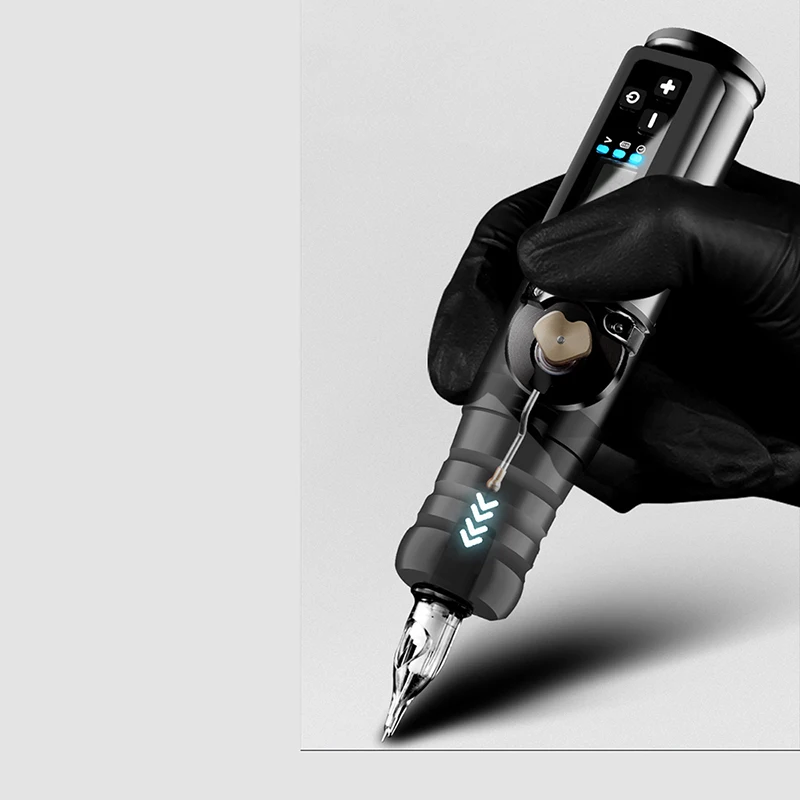 Беспроводной аппарат для тату-машинки с мотором без сердечника и аккумулятором