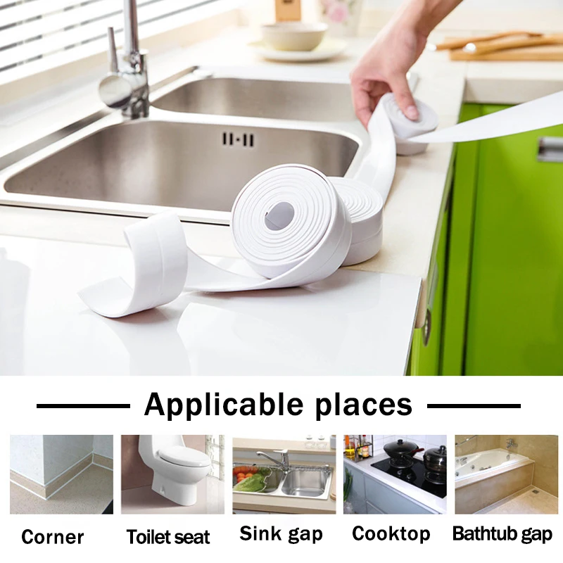 3 2 метров уплотнительная лента для ванной раковины белого цвета ПВХ