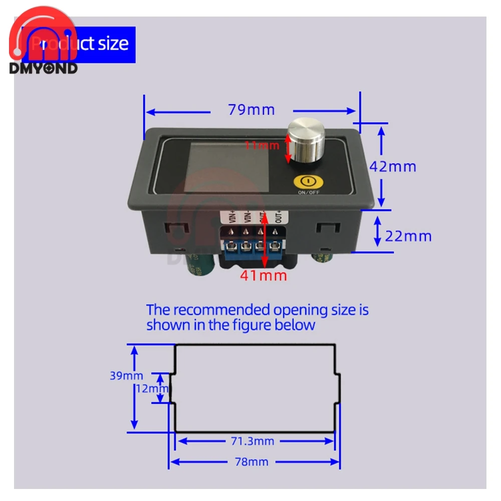 80W постоянного/переменного тока ЧПУ Buck повышающий преобразователь постоянного CC
