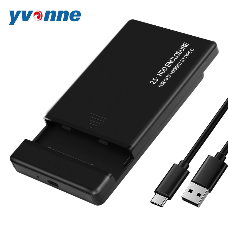 Yvonne HDD корпус 2 5 SATA к USB 3 0 жесткий диск Корпус для SSD коробка Type C 1 внешний