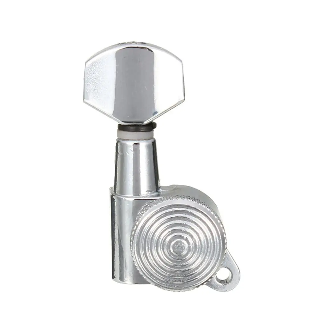 Metal Locking Tuners Guitar Machine Heads Tuning Pegs Keys 6R Chrome Small Button for Electric | Спорт и развлечения