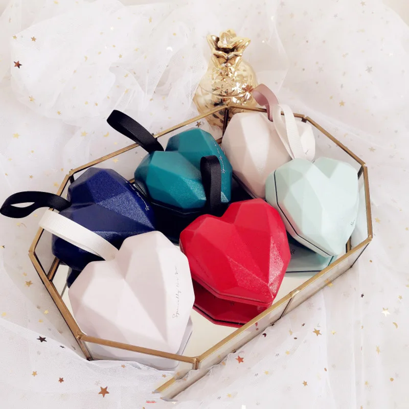 Свадебная подарочная коробка для конфет 3D Любовь сувениры гостей жестяная boite