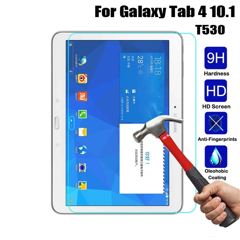 

HD Tempered Glass For Samsung Galaxy Tab 4 10.1 SM-T530 SM-T531 SM-T535 10.1" Screen Protector Film 9H Glass for T530 T535 T531