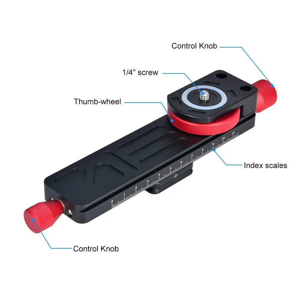 Головка штатива W-160 из алюминиевого сплава 2-сторонняя направляющая для