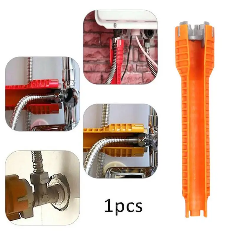 

1 Pcs Sink Faucet and Installer Multifunctional Faucet Extra Long Water Pipe Tool Bathroom Design Tools For Kitchen Y6G4