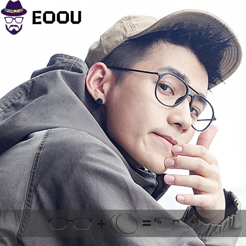 Пластиковые титановые дизайнерские очки оправа для мужчин близорукости анти