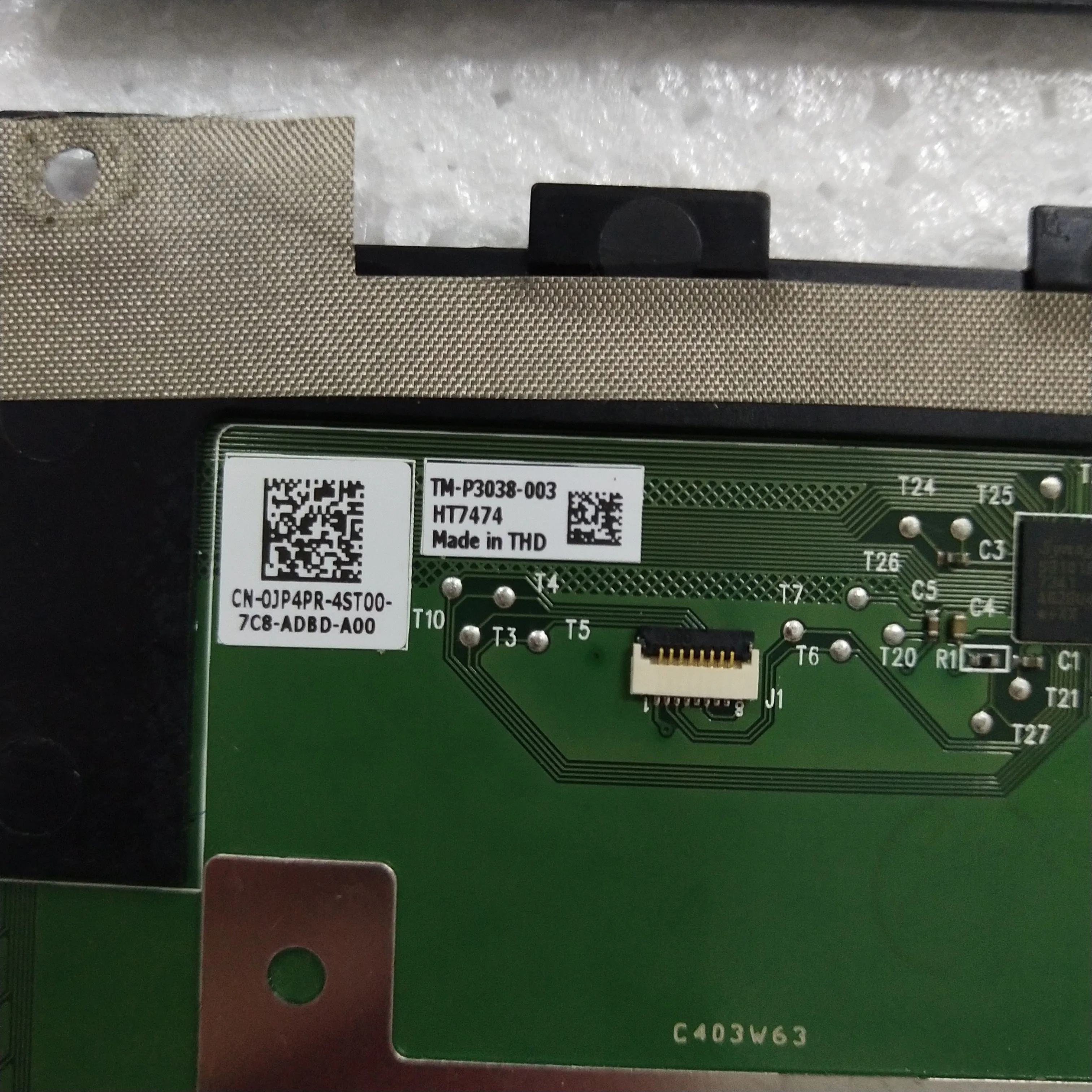 

95%NEW original for Dell XPS13 9343 9350 9360 9365 9370 touchpad mouse button board 0JP4PR