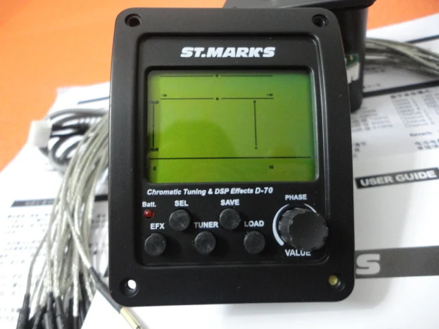 Оригинал ST. Цифровое звукосниматель Mark's D70 EQ 3 в 1 эффект звукоснимателя и тюнер