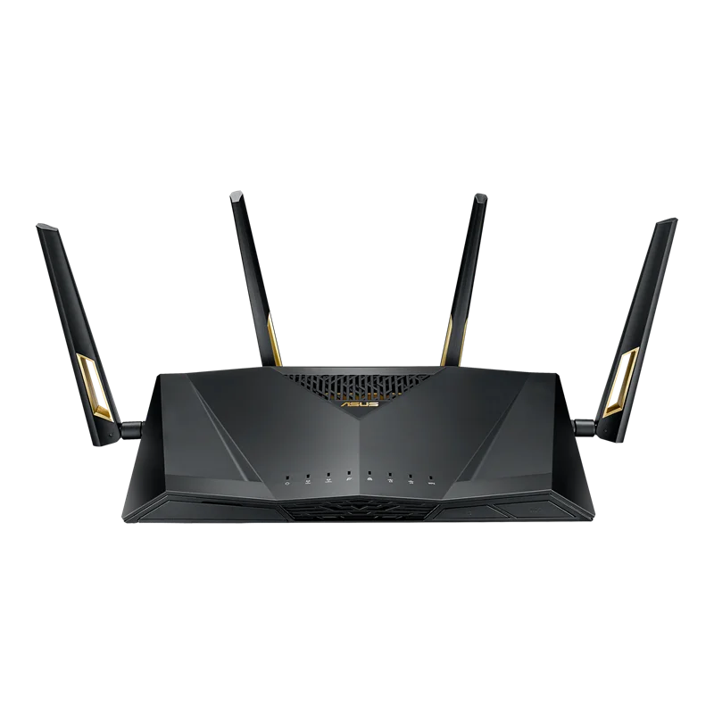 

ASUS RT-AX88U AX6000 Dual Band WiFi 6 802.11ax Router Game Mode MU-MIMO and OFDMA 2.4GHz 4x4, 5GHz 4x4 AiMesh WiFi