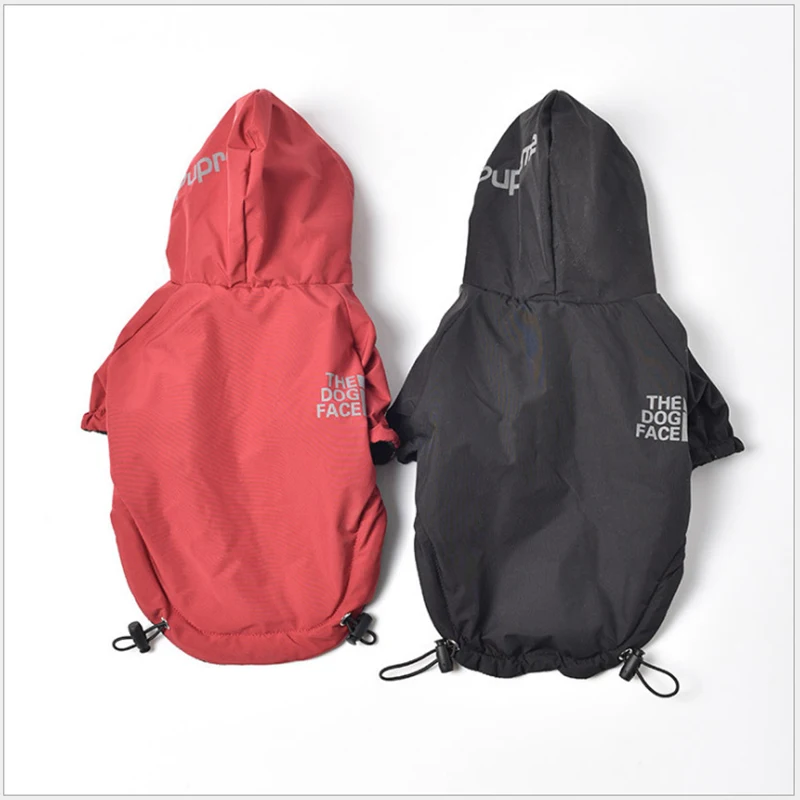 

Pet Dog Winter Waterproof Coat Puppy Warm Jacket The Dog Face Hoodie Reflective Clothing For Small Medium Dogs Cat Pet Clothes