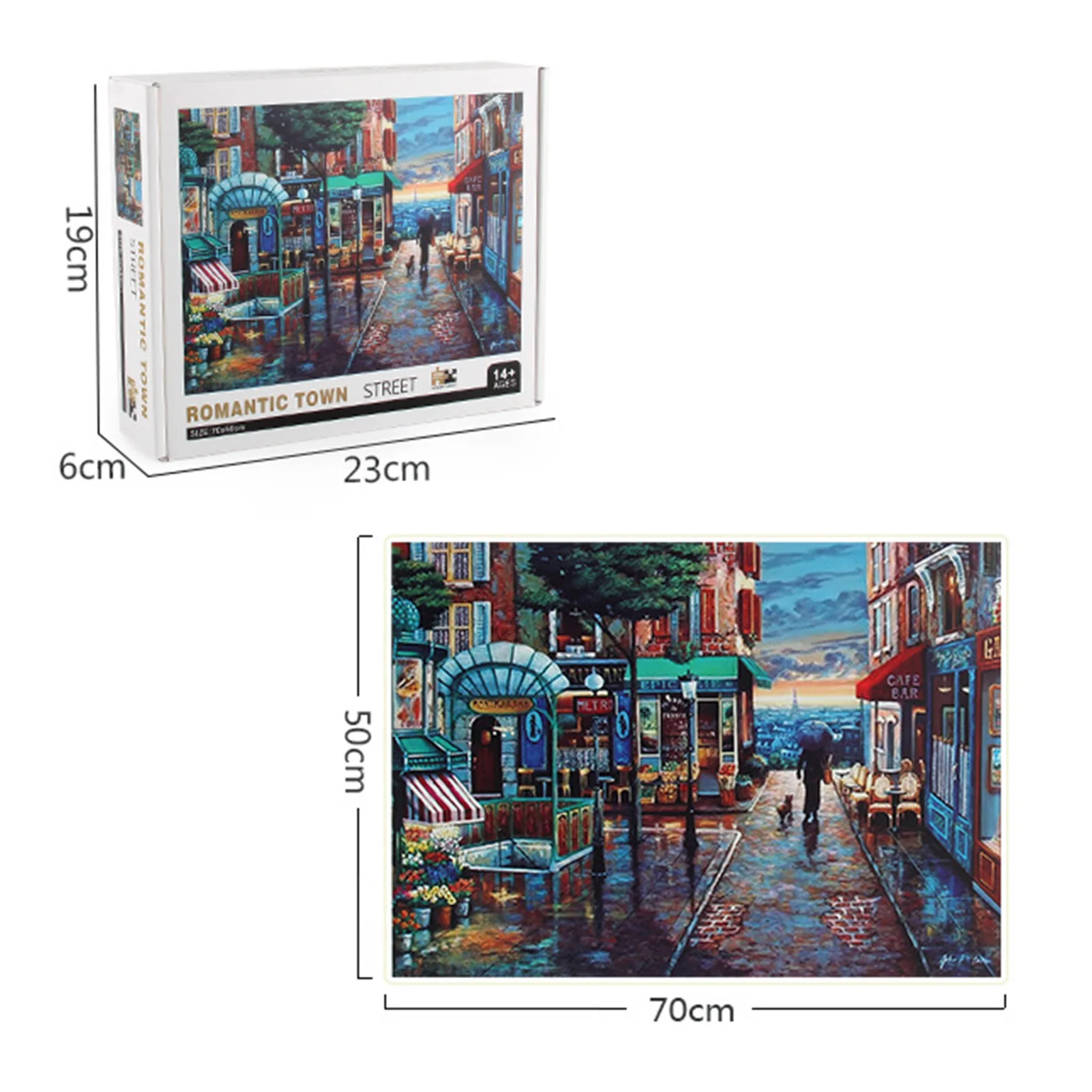

1000 Pieces Jigsaw Puzzles Adult Puzzle Jigsaw Parper Puzzle Wine Cabinet Streets Puzzle Educational Puzzle Toy For Kids Gift