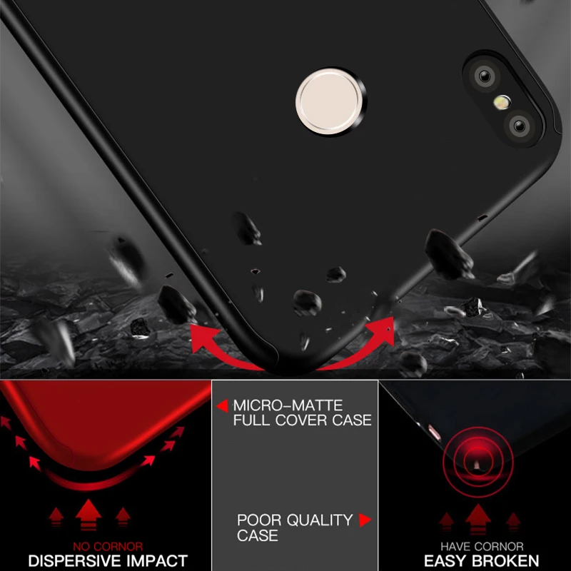 Чехол для телефона противоударный с полным покрытием Xiaomi Redmi Note 8/7/6A/5/5A/4A/4X/3/2 Pro Plus/4