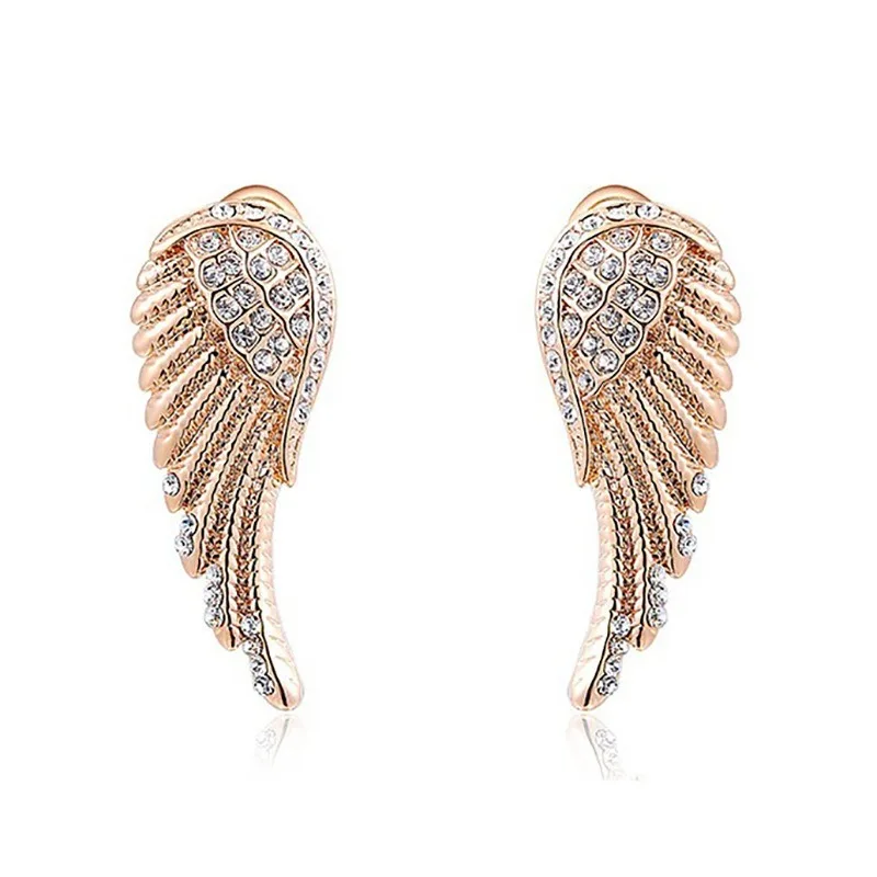 

Creative angel wing crystal fashion female Earrings