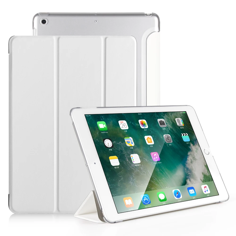 Чехол для iPad 9,7, AIYOPEEN, мягкий силиконовый чехол, смарт-чехол, подставка, держатель для iPad 9,7, чехол A1822 A1954 A1893 - Цвет: White