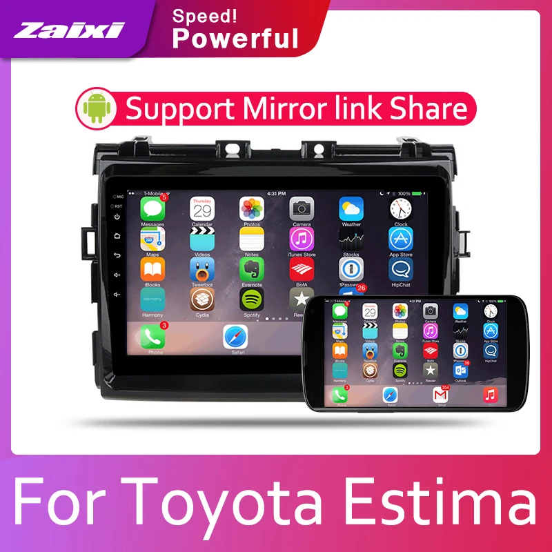 ЖК-экран для Toyota Estima Aeras 2006-2012 аксессуары автомобильный мультимедийный плеер Android