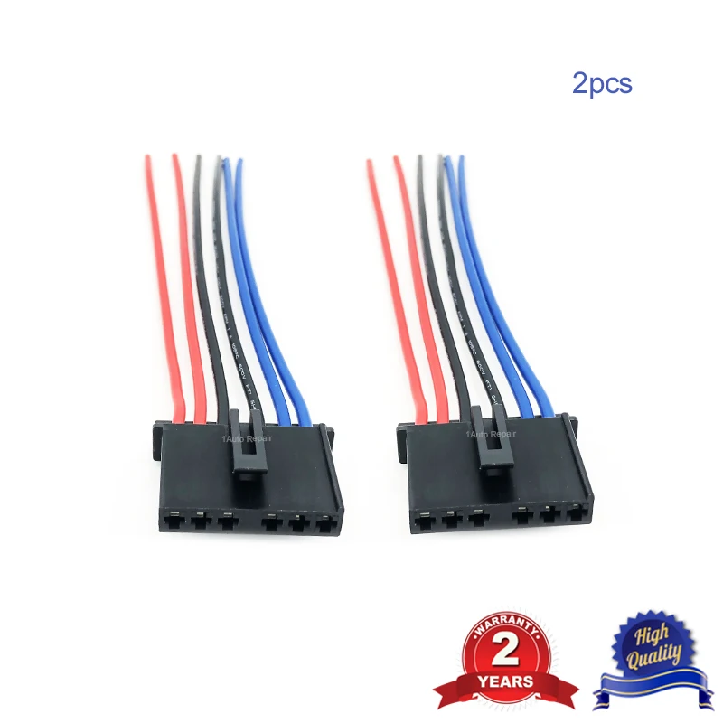 Wire Harness Loom with Connector fits Rear Light Bulb Holder for Ford Transit 2000-2015 2pcs