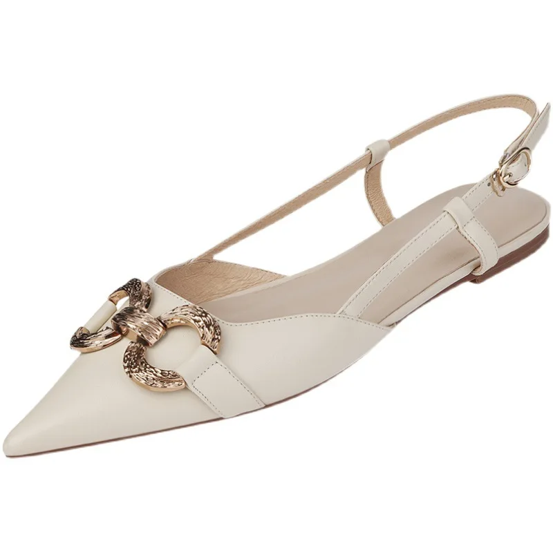 

2021 New Summer Low Heel Hollow Pointed Patent Leather Flat Shoes Women's Shoes
