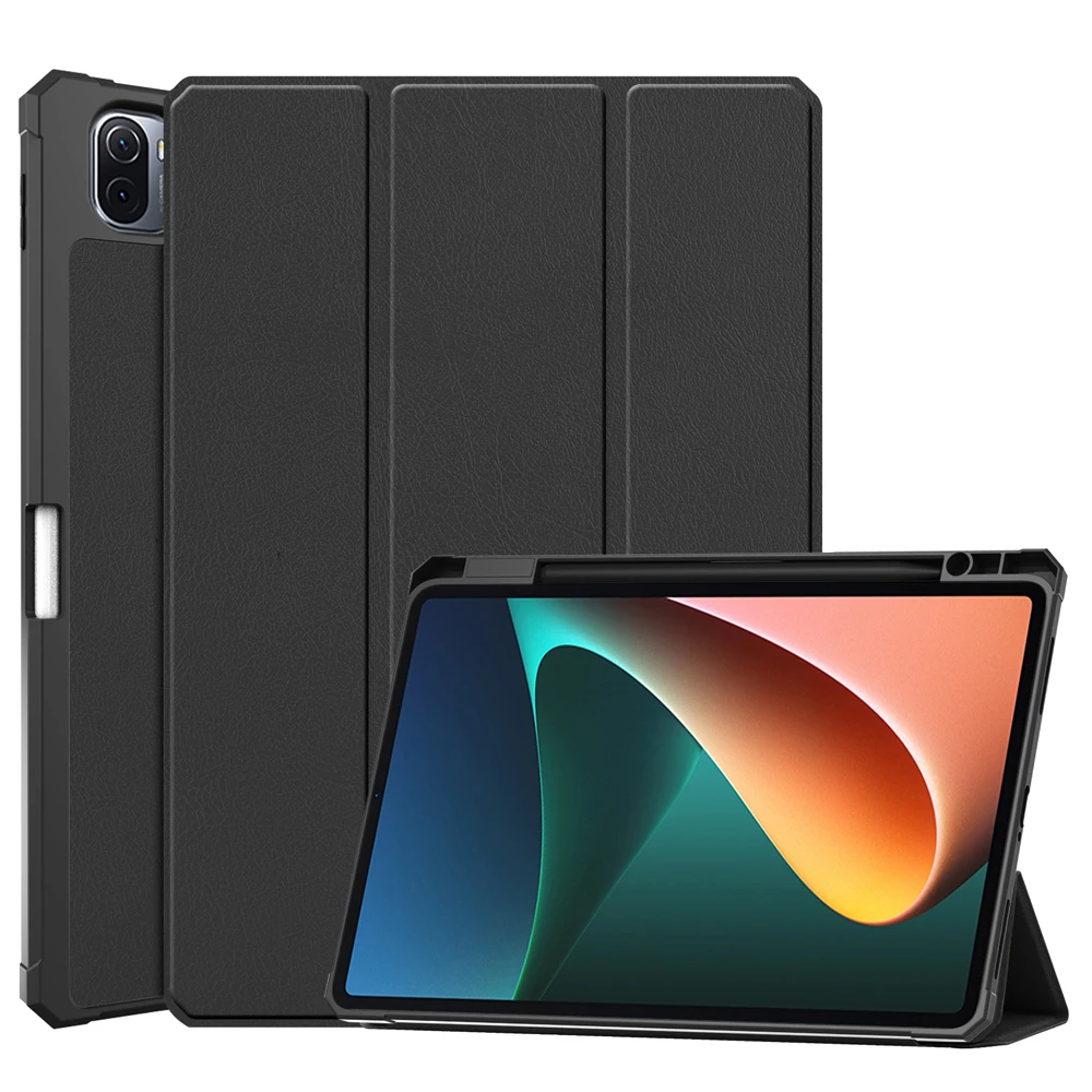 

For Xiaomi Mi Pad 5 MiPad 5 Pro 11" Case with Pencil Holder Magnetic Folding Soft TPU Smart Cover for Xiaomi Pad 5 Tablet Funda