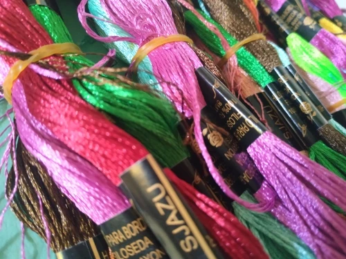 Oneroom Цвета ткани из шелка и хлопка Похожие DMC Вышивка крестом для вышивания