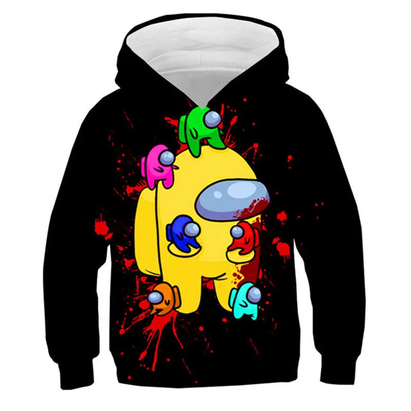 

Толстовки с капюшоном для мальчиков и девочек от 4 до 14 лет, пуловеры с 3D принтом для девочек на осень и зиму