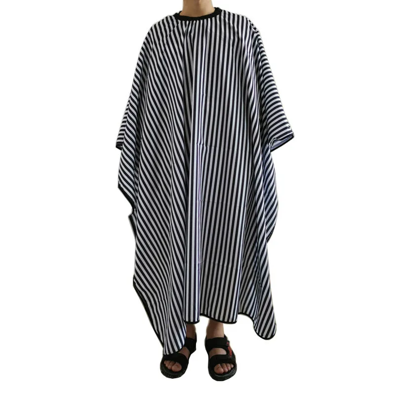 

Hair Salon Cape Adult Waterproof Haircut Capes Stripe Hairdresser Barber Apron for Profession Hair Salon Hair Styling Tools