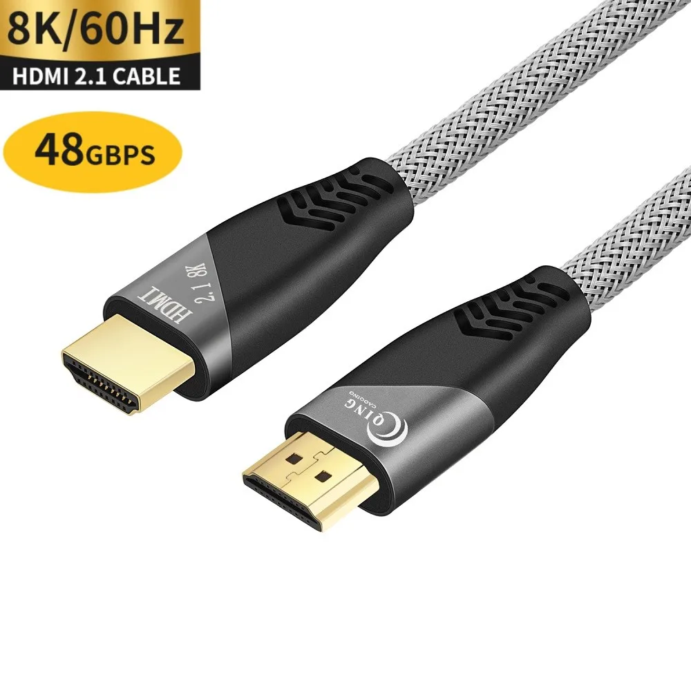 

HDMI Cable HDMI 2.1 Cable 8K@60Hz 4K@120Hz Ultra High-Speed 48Gbps for Splitter Switch PS5 8K TV Digital Cables HDR10+ HDMI 2.1