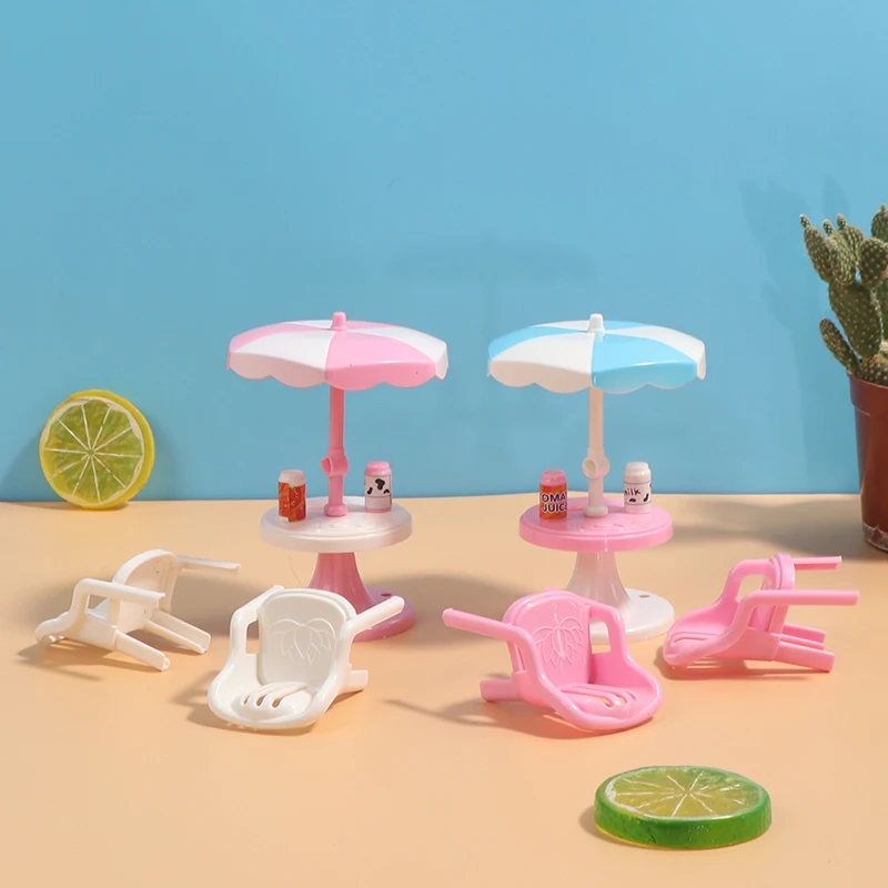 1 Set 1/12 Scale Plastic Beach Chair Kit for Dollhouse Miniature Furniture Deck Doll Kids Girls Toy Gift | Игрушки и хобби