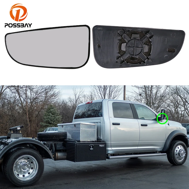 

Автомобильное левое/правое боковое буксировочное зеркало, точечное нижнее стекло, не нагревается для Dodge Ram 1500 2500 3500 4500 5500 2010-2020, Внешние дета...