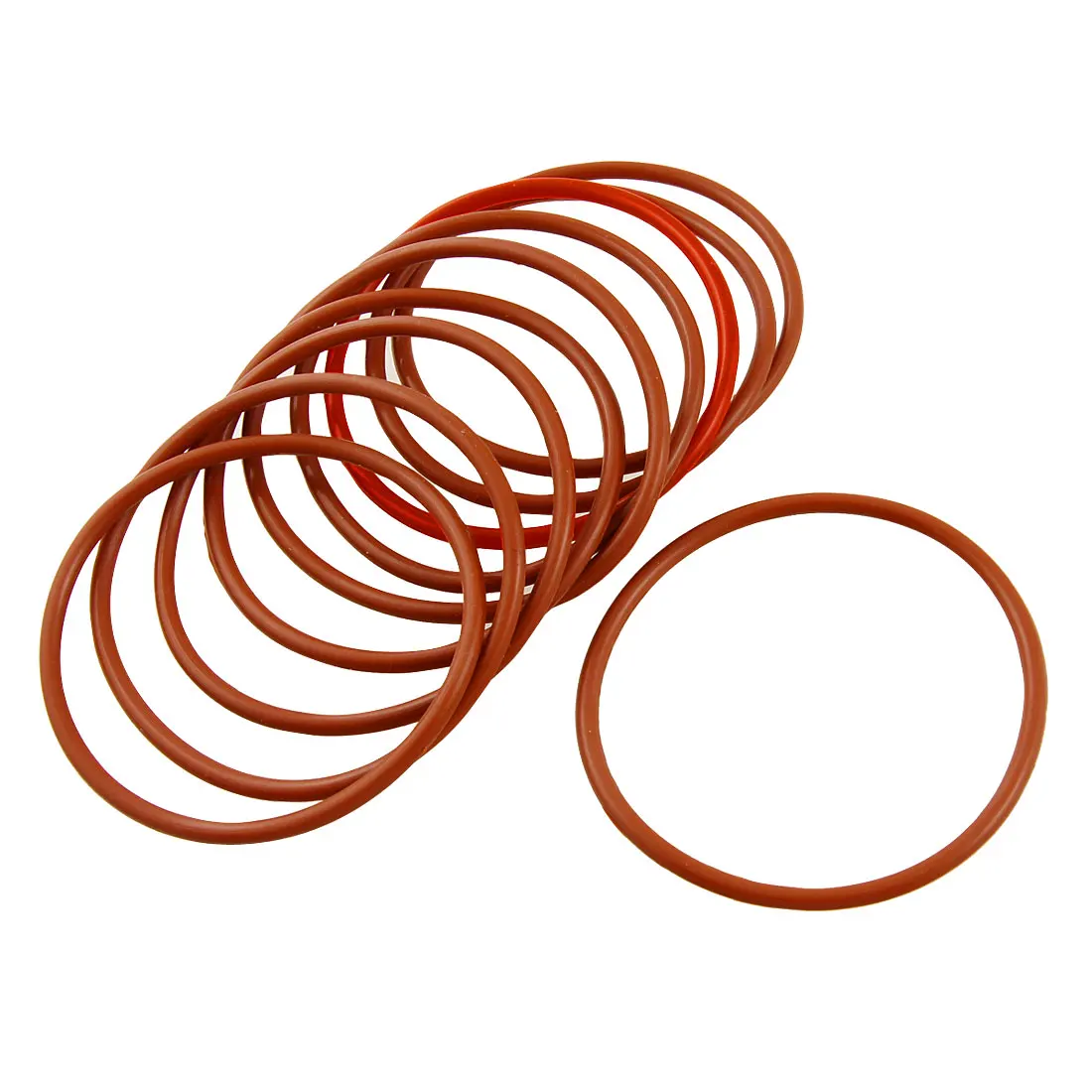 

10 шт., Силиконовое уплотнительное кольцо uxcell, 56 мм x 62 мм x 3 мм