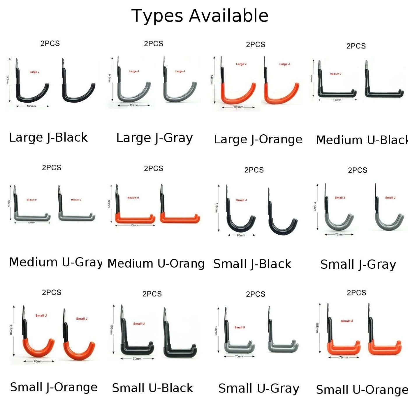2 шт. настенные крючки для гаража утилита сверхмощные домашние инструменты скобы