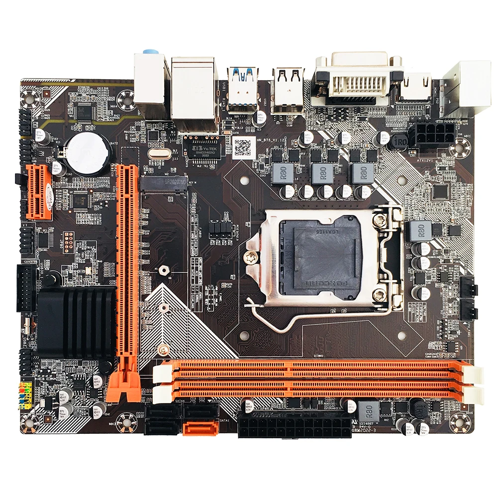 Материнская плата B75 для настольного компьютера LGA 1155 разъем M.2 SSD Intel LGA1155 i3 i5 i7 ЦП