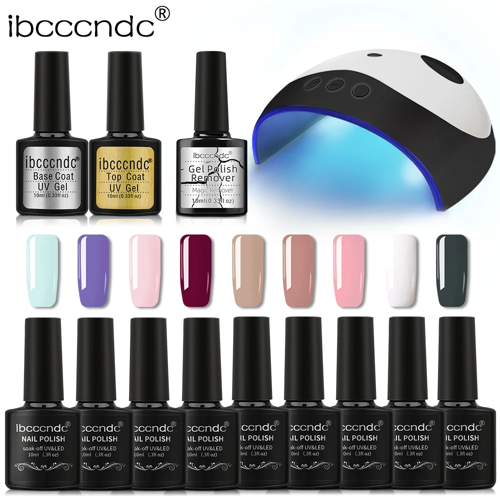 10 мл УФ набор гель-лаков для ногтей Burst Magic Nail Remover база и верхнее покрытие с 36 Вт
