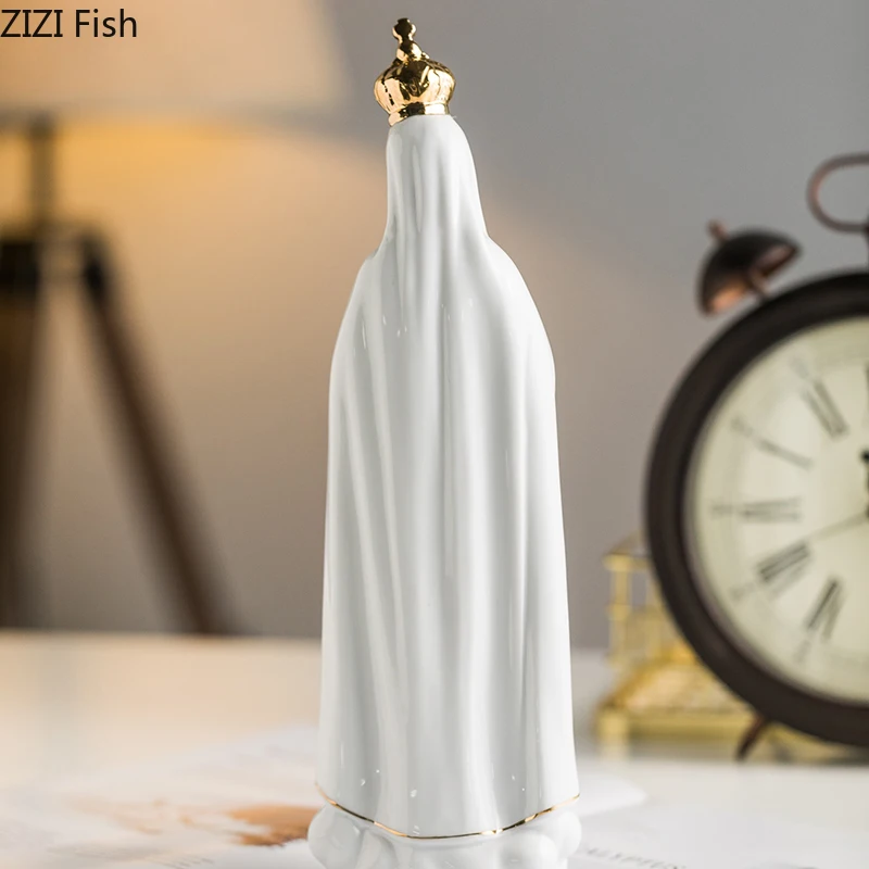 Керамическая скульптура Девы Марии Роза Фатима свадебные подарки церковный