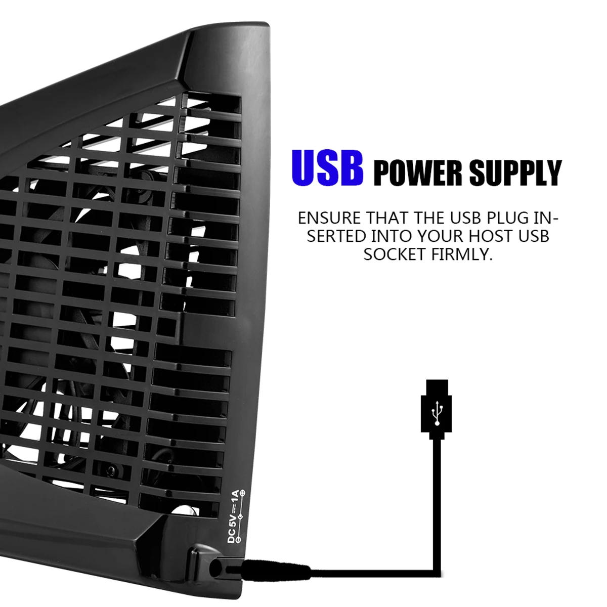 Охлаждающий вентилятор с боковым тепловым выхлопом USB кулер для Microsoft Xbox 360 Slim